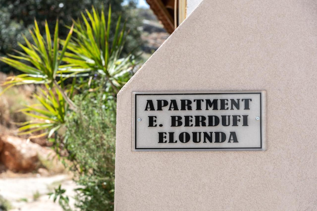 E.Berdufi Apartament Sea View Elounda Eksteriør bilde