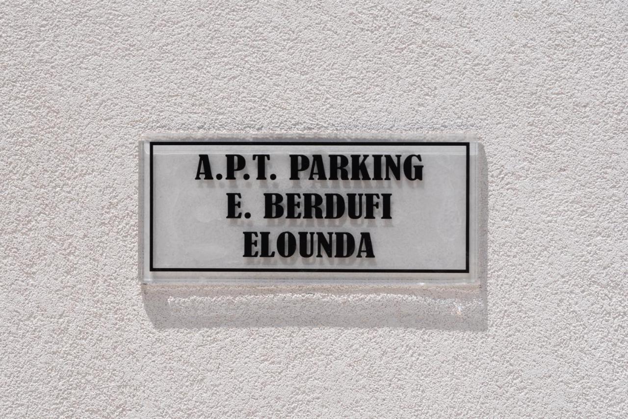 E.Berdufi Apartament Sea View Elounda Eksteriør bilde